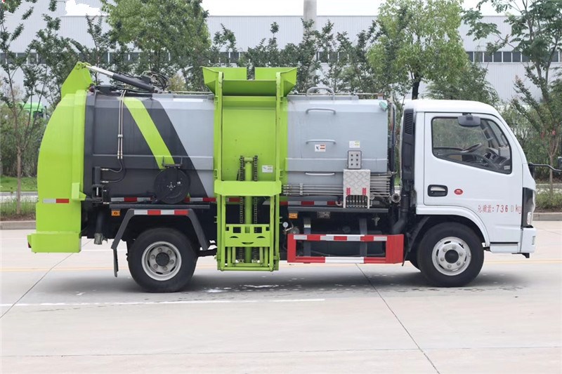 國(guó)六小多利卡5方 餐廚垃圾車(方罐）